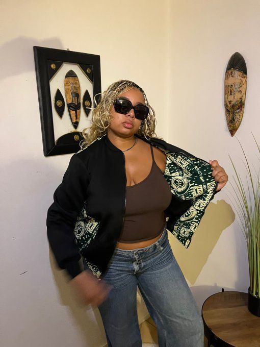 BOMBERS EN PAGNE WAX  100% coton, réversible et uni sexe  