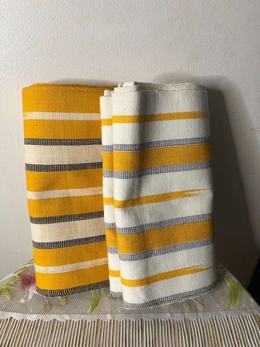 Pagne Tissé 100% coton tissé à la main - DEUX TONS