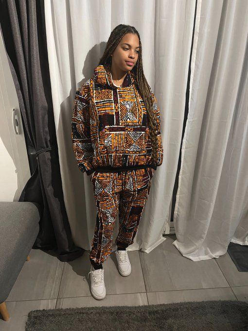 Ensemble BONBERS en pagne WAX UNI SEXE 100% coton 