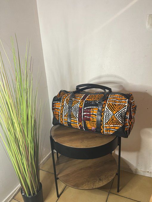 SAC DE WEEK-END en pagne BATIK