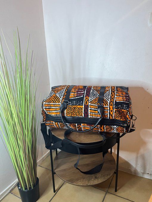 SAC DE WEEK-END en pagne BATIK