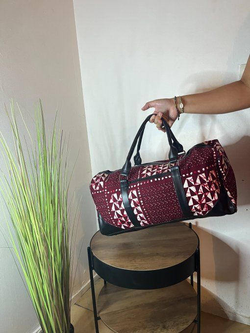 SAC DE WEEK-END en pagne BATIK -