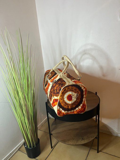 SAC DE WEEK-END en pagne BATIK -