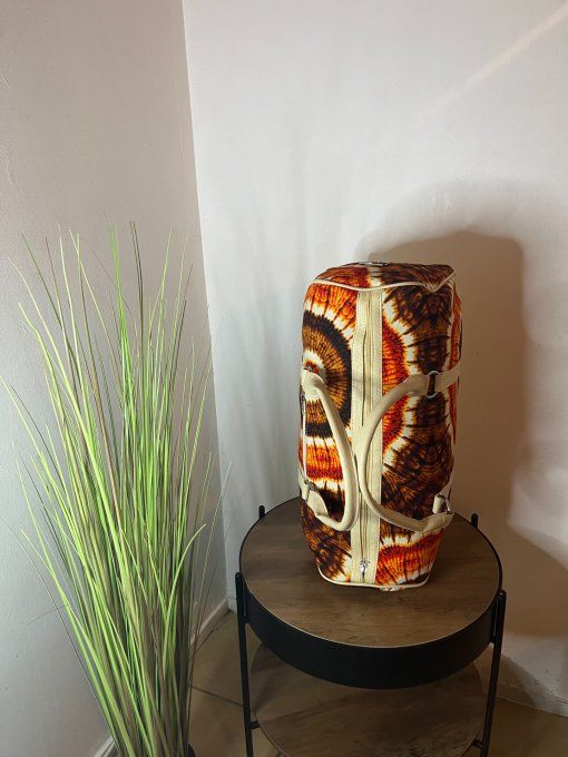 SAC DE WEEK-END en pagne BATIK -