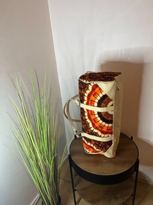 SAC DE WEEK-END en pagne BATIK -