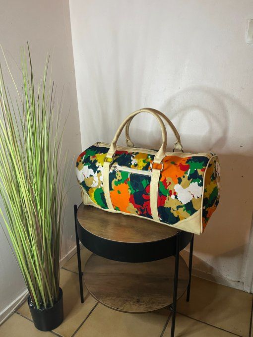 SAC DE WEEK-END en pagne BATIK -