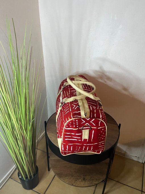 SAC DE WEEK-END en pagne BATIK -   