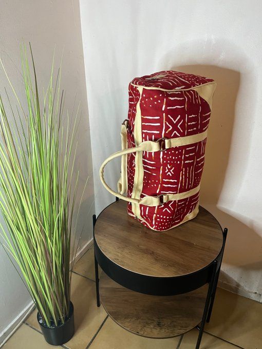 SAC DE WEEK-END en pagne BATIK -   