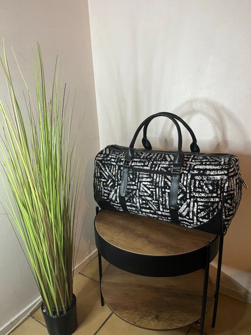 SAC DE WEEK-END en pagne BATIK -
