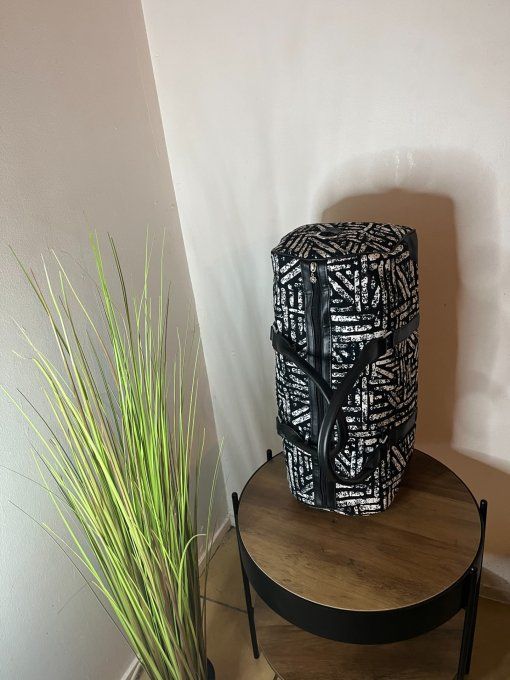 SAC DE WEEK-END en pagne BATIK -   