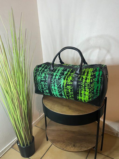 SAC DE WEEK-END en pagne BATIK -
