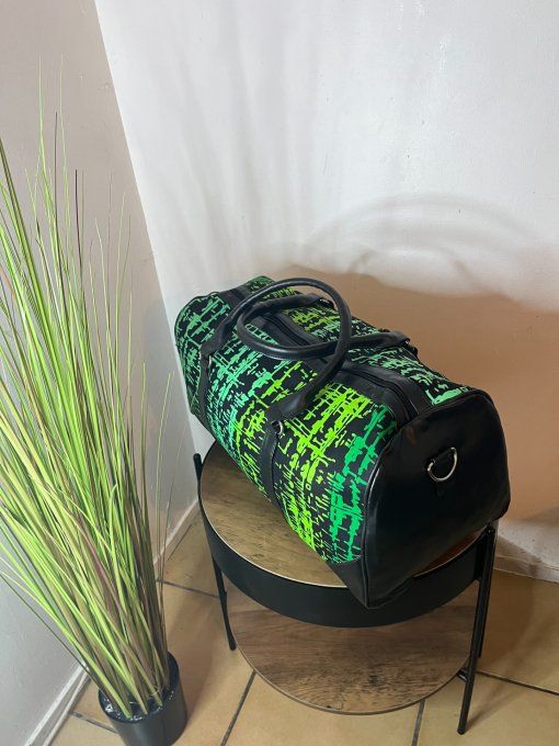 SAC DE WEEK-END en pagne BATIK -   