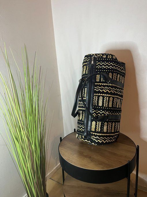 SAC DE WEEK-END en pagne BATIK -  