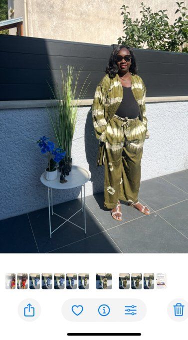 ENSEMBLE 2 PIECES LEILA  en PAGNE KOKODUNDA 100% coton Adapté à toutes les tailles et très Stylé. 