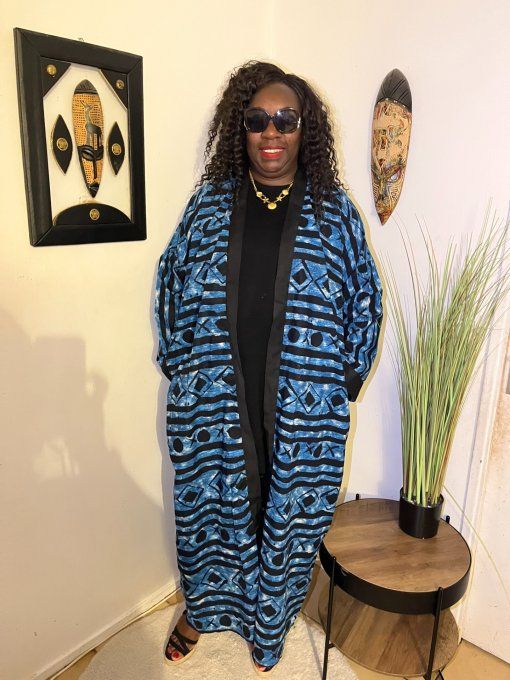 KIMONO en pagne WAX 100% coton