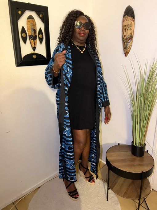 KIMONO en pagne WAX 100% coton  