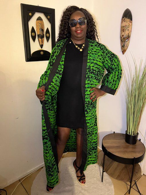 KIMONO en pagne WAX 100% coton