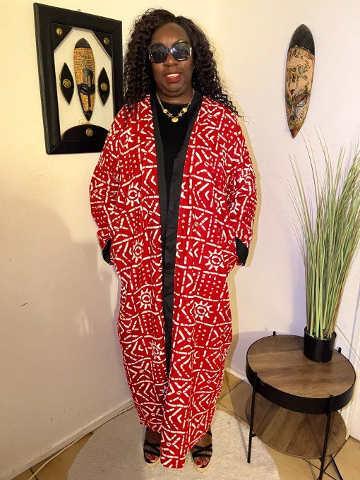 KIMONO en pagne WAX 100% coton