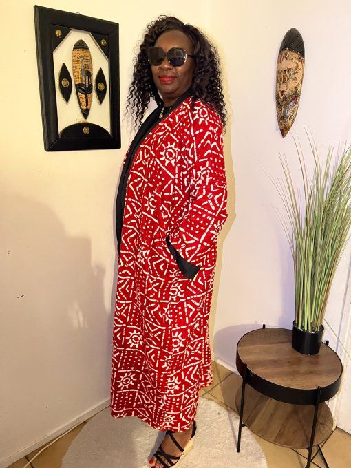 KIMONO en pagne WAX 100% coton  
