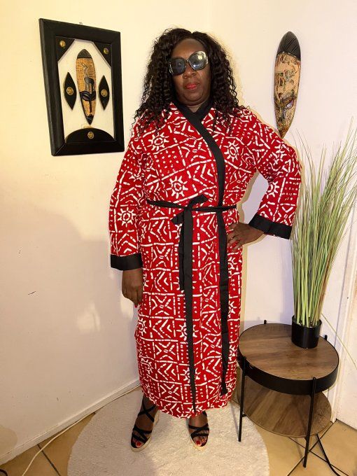 KIMONO en pagne WAX 100% coton  