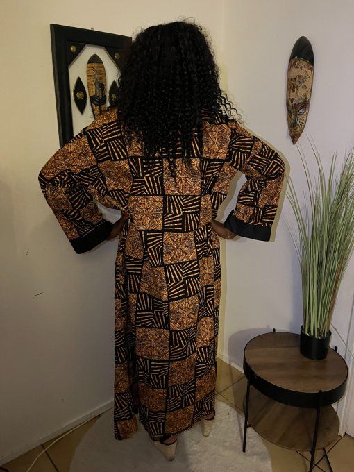KIMONO en pagne WAX 100% coton   