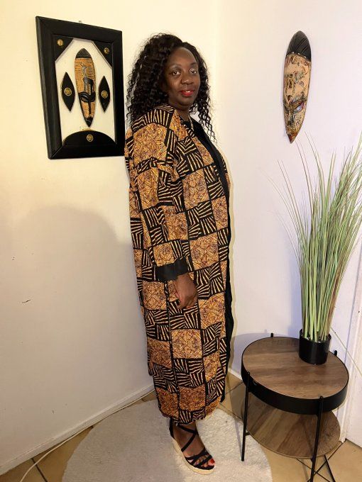 KIMONO en pagne WAX 100% coton   