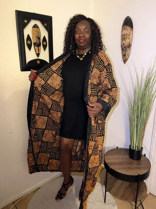 KIMONO en pagne WAX 100% coton   