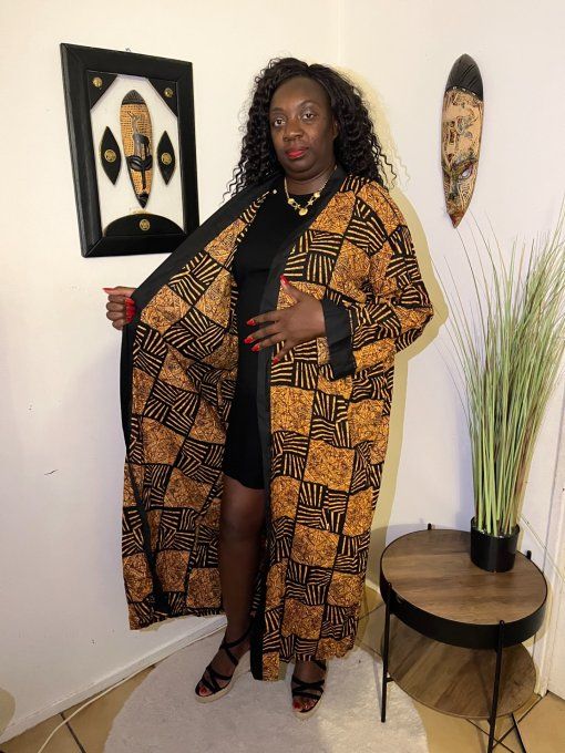 KIMONO en pagne WAX 100% coton   