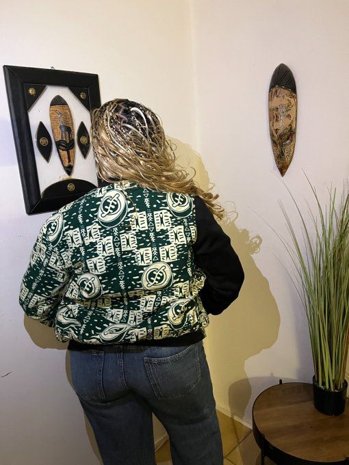 BOMBERS EN PAGNE WAX  100% coton, réversible et uni sexe  